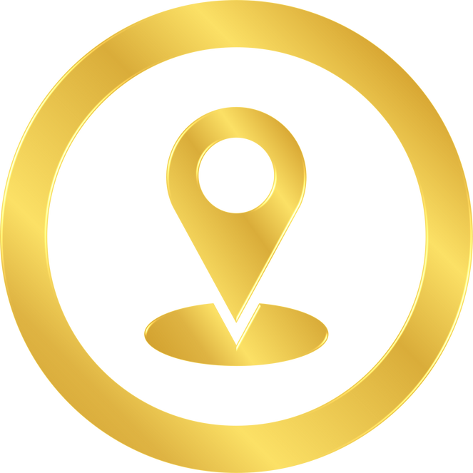 Golden Location Icon